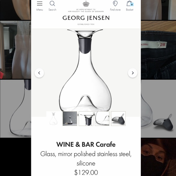 Georg Jensen wine carafe - Picture 3 of 8